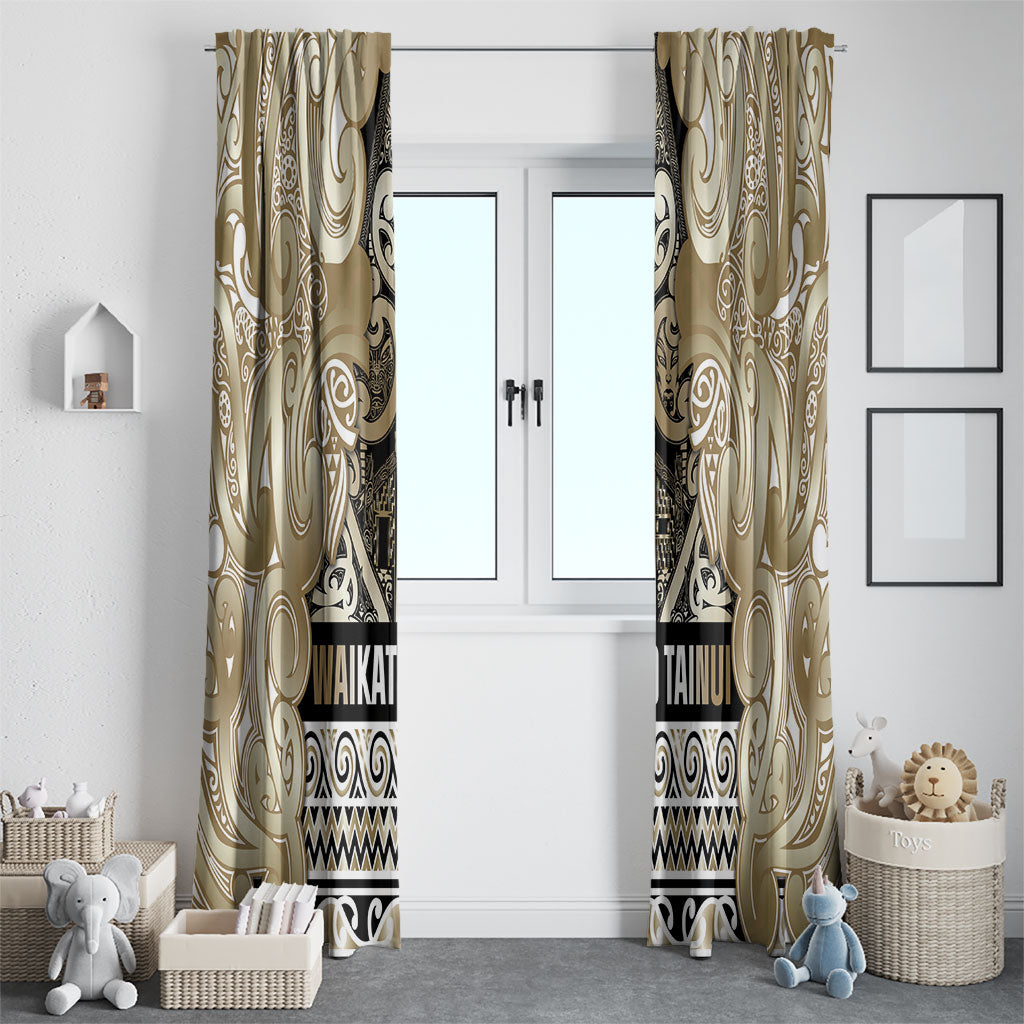 Aotearoa Iwi Waikato Tainui Window Curtain Maori Wharenui House Tribal Pattern LT9 - Polynesian Pride