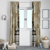 Aotearoa Iwi Waikato Tainui Window Curtain Maori Wharenui House Tribal Pattern LT9 - Polynesian Pride