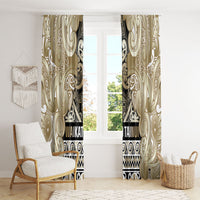 Aotearoa Iwi Waikato Tainui Window Curtain Maori Wharenui House Tribal Pattern LT9 - Polynesian Pride