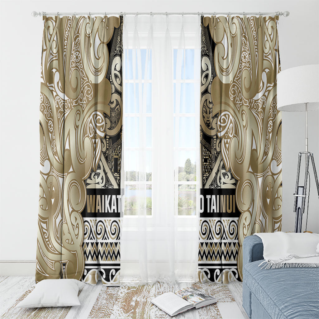 Aotearoa Iwi Waikato Tainui Window Curtain Maori Wharenui House Tribal Pattern LT9 - Polynesian Pride