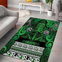 Aotearoa Iwi Ngati Maniapoto Area Rug Maori Wharenui House Tribal Pattern LT9 - Polynesian Pride