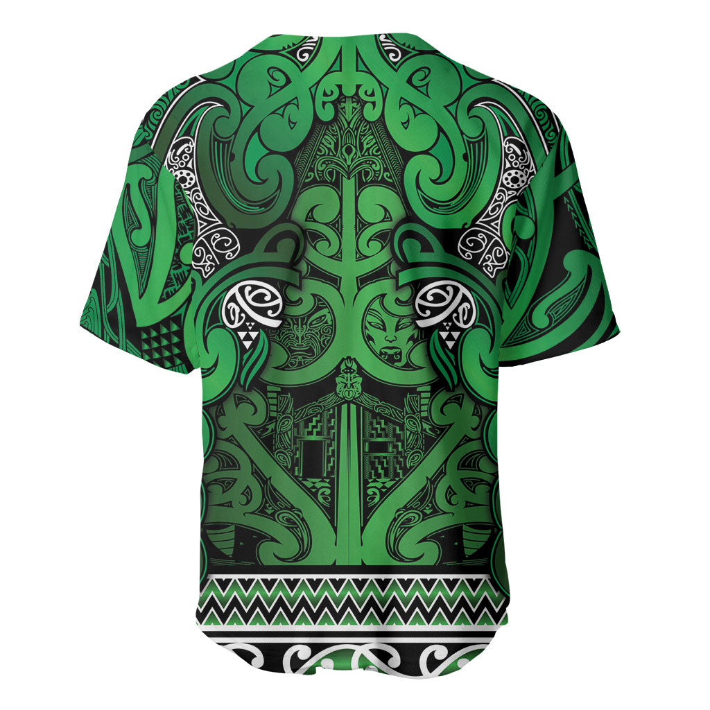 Aotearoa Iwi Ngati Maniapoto Baseball Jersey Maori Wharenui House Tribal Pattern LT9 - Polynesian Pride