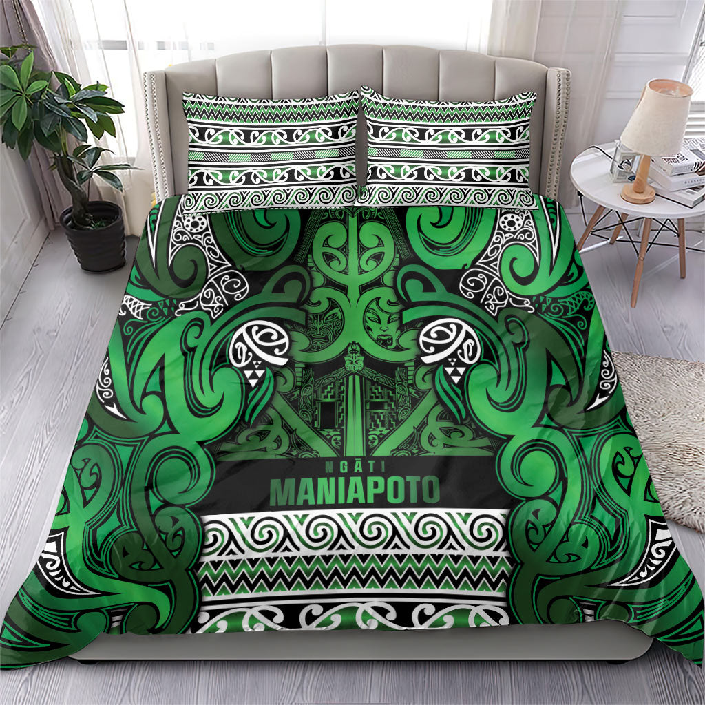 Aotearoa Iwi Ngati Maniapoto Bedding Set Maori Wharenui House Tribal Pattern LT9 - Polynesian Pride