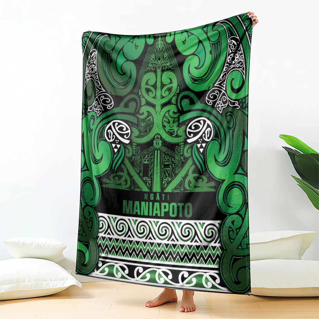 Aotearoa Iwi Ngati Maniapoto Blanket Maori Wharenui House Tribal Pattern LT9 - Polynesian Pride