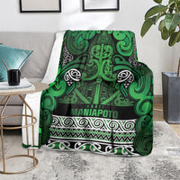 Aotearoa Iwi Ngati Maniapoto Blanket Maori Wharenui House Tribal Pattern LT9 - Polynesian Pride