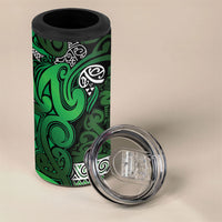 Aotearoa Iwi Ngati Maniapoto 4 in 1 Can Cooler Tumbler Maori Wharenui House Tribal Pattern LT9 - Polynesian Pride