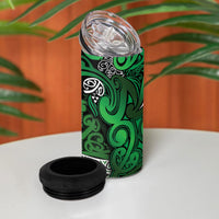Aotearoa Iwi Ngati Maniapoto 4 in 1 Can Cooler Tumbler Maori Wharenui House Tribal Pattern LT9 - Polynesian Pride
