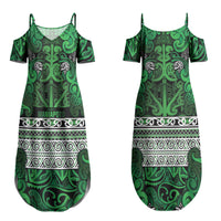 Aotearoa Iwi Ngati Maniapoto Couples Matching Summer Maxi Dress and Long Sleeve Button Shirt Maori Wharenui House Tribal Pattern LT9 - Polynesian Pride