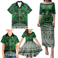 Aotearoa Iwi Ngati Maniapoto Family Matching Puletasi and Hawaiian Shirt Maori Wharenui House Tribal Pattern LT9 - Polynesian Pride