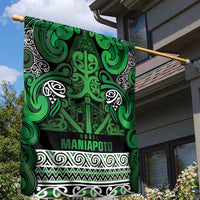 Aotearoa Iwi Ngati Maniapoto Garden Flag Maori Wharenui House Tribal Pattern LT9 - Polynesian Pride