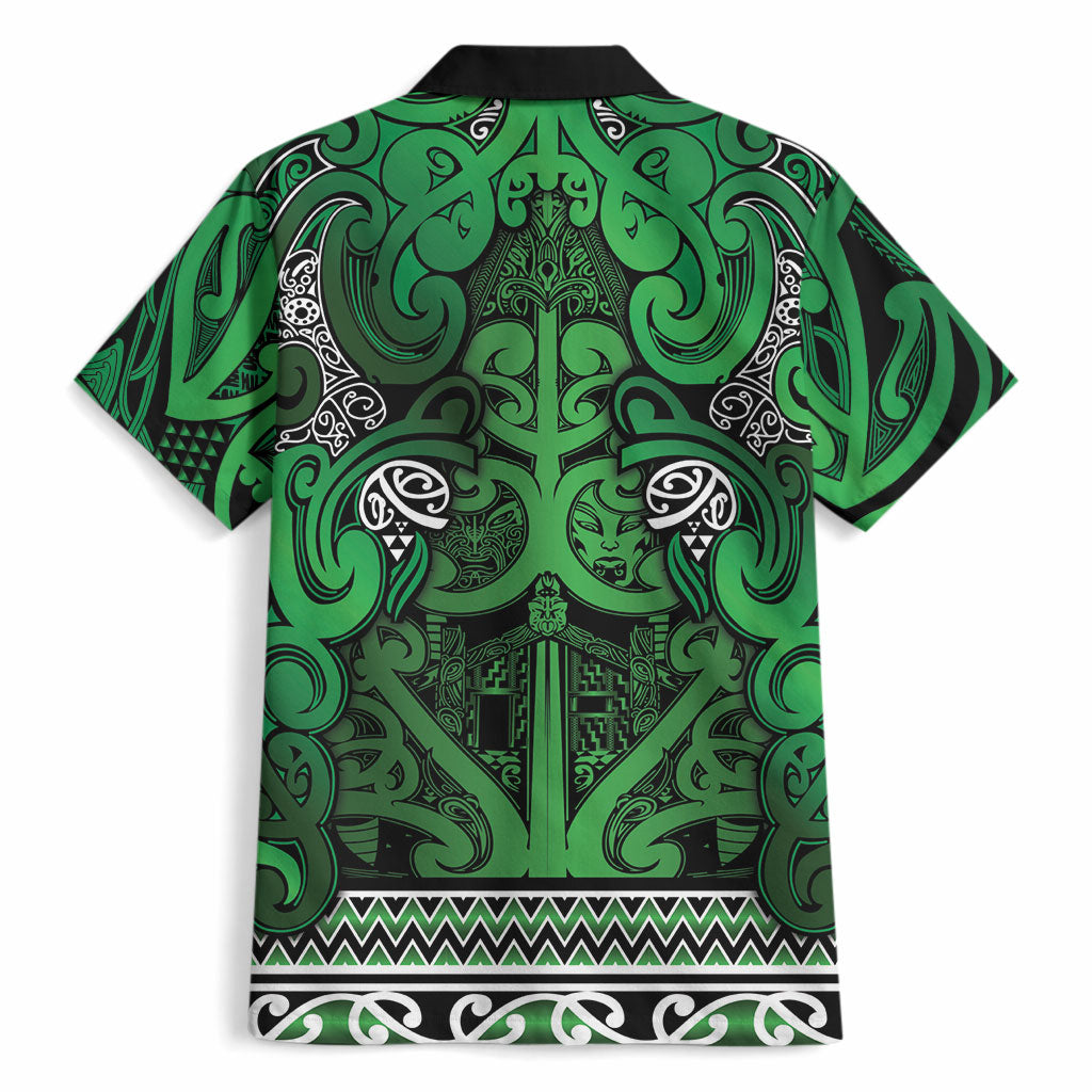 Aotearoa Iwi Ngati Maniapoto Hawaiian Shirt Maori Wharenui House Tribal Pattern LT9 - Polynesian Pride
