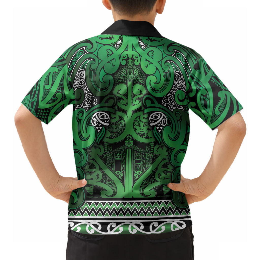 Aotearoa Iwi Ngati Maniapoto Hawaiian Shirt Maori Wharenui House Tribal Pattern LT9 - Polynesian Pride