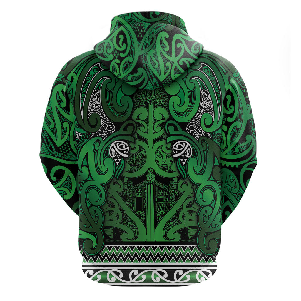 Aotearoa Iwi Ngati Maniapoto Hoodie Maori Wharenui House Tribal Pattern LT9 - Polynesian Pride