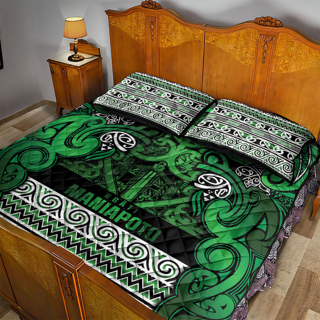 Aotearoa Iwi Ngati Maniapoto Quilt Bed Set Maori Wharenui House Tribal Pattern LT9 - Polynesian Pride