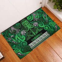 Aotearoa Iwi Ngati Maniapoto Rubber Doormat Maori Wharenui House Tribal Pattern LT9 - Polynesian Pride