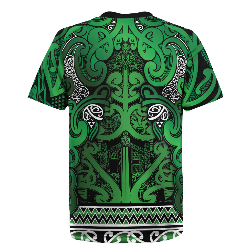 Aotearoa Iwi Ngati Maniapoto Rugby Jersey Maori Wharenui House Tribal Pattern LT9 - Polynesian Pride