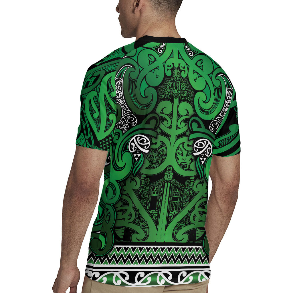 Aotearoa Iwi Ngati Maniapoto Rugby Jersey Maori Wharenui House Tribal Pattern LT9 - Polynesian Pride
