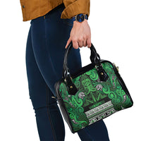 Aotearoa Iwi Ngati Maniapoto Shoulder Handbag Maori Wharenui House Tribal Pattern LT9 - Polynesian Pride
