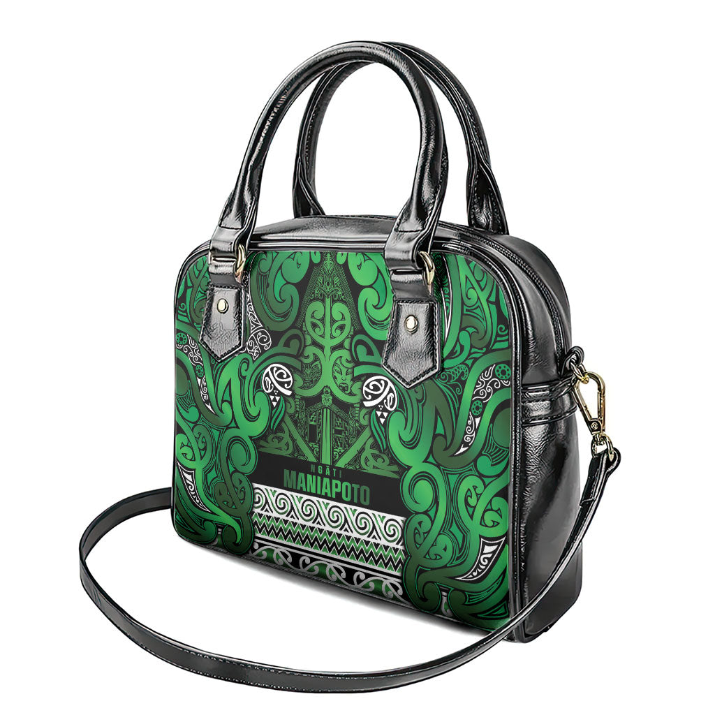 Aotearoa Iwi Ngati Maniapoto Shoulder Handbag Maori Wharenui House Tribal Pattern LT9 - Polynesian Pride