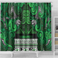 Aotearoa Iwi Ngati Maniapoto Shower Curtain Maori Wharenui House Tribal Pattern LT9 - Polynesian Pride