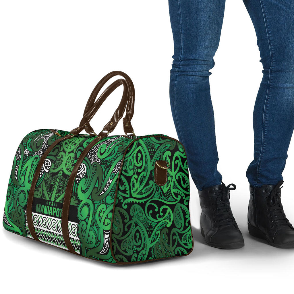 Aotearoa Iwi Ngati Maniapoto Travel Bag Maori Wharenui House Tribal Pattern LT9 - Polynesian Pride