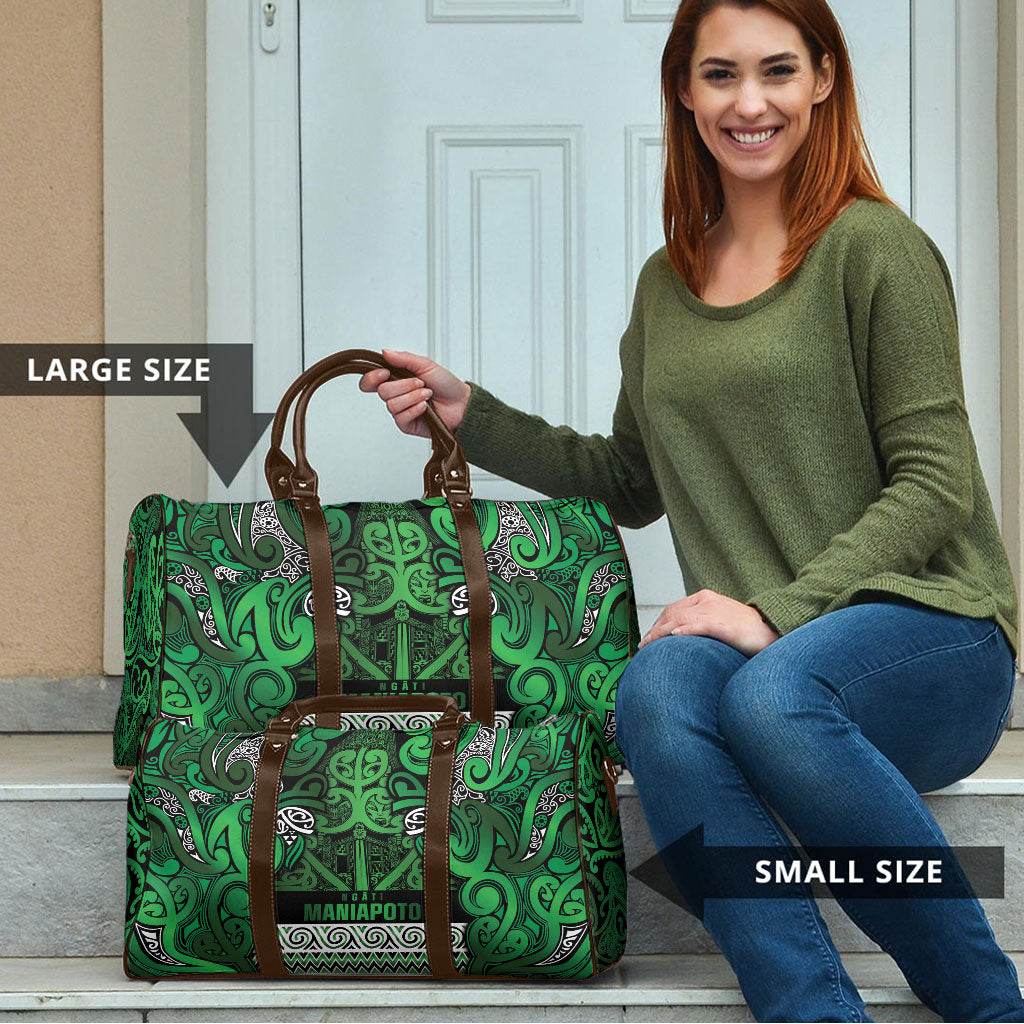 Aotearoa Iwi Ngati Maniapoto Travel Bag Maori Wharenui House Tribal Pattern LT9 - Polynesian Pride