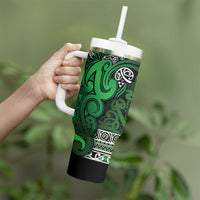 Aotearoa Iwi Ngati Maniapoto Tumbler With Handle Maori Wharenui House Tribal Pattern LT9 - Polynesian Pride