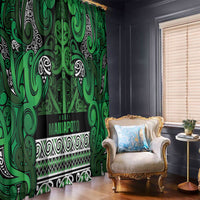 Aotearoa Iwi Ngati Maniapoto Window Curtain Maori Wharenui House Tribal Pattern LT9 - Polynesian Pride