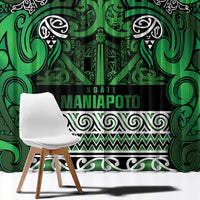 Aotearoa Iwi Ngati Maniapoto Window Curtain Maori Wharenui House Tribal Pattern LT9 - Polynesian Pride