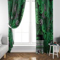 Aotearoa Iwi Ngati Maniapoto Window Curtain Maori Wharenui House Tribal Pattern LT9 - Polynesian Pride