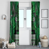 Aotearoa Iwi Ngati Maniapoto Window Curtain Maori Wharenui House Tribal Pattern LT9 - Polynesian Pride