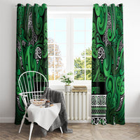 Aotearoa Iwi Ngati Maniapoto Window Curtain Maori Wharenui House Tribal Pattern LT9 - Polynesian Pride