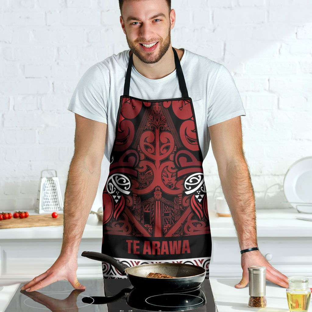 Aotearoa Iwi Te Arawa Apron Maori Wharenui House Tribal Pattern LT9 - Polynesian Pride