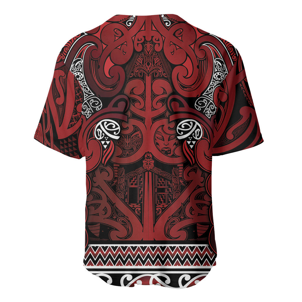 Aotearoa Iwi Te Arawa Baseball Jersey Maori Wharenui House Tribal Pattern LT9 - Polynesian Pride