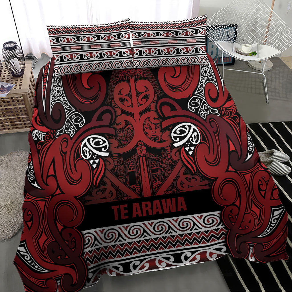 Aotearoa Iwi Te Arawa Bedding Set Maori Wharenui House Tribal Pattern LT9 - Polynesian Pride