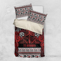 Aotearoa Iwi Te Arawa Bedding Set Maori Wharenui House Tribal Pattern LT9 US Twin 172cm x 218cm Dark Red - Polynesian Pride