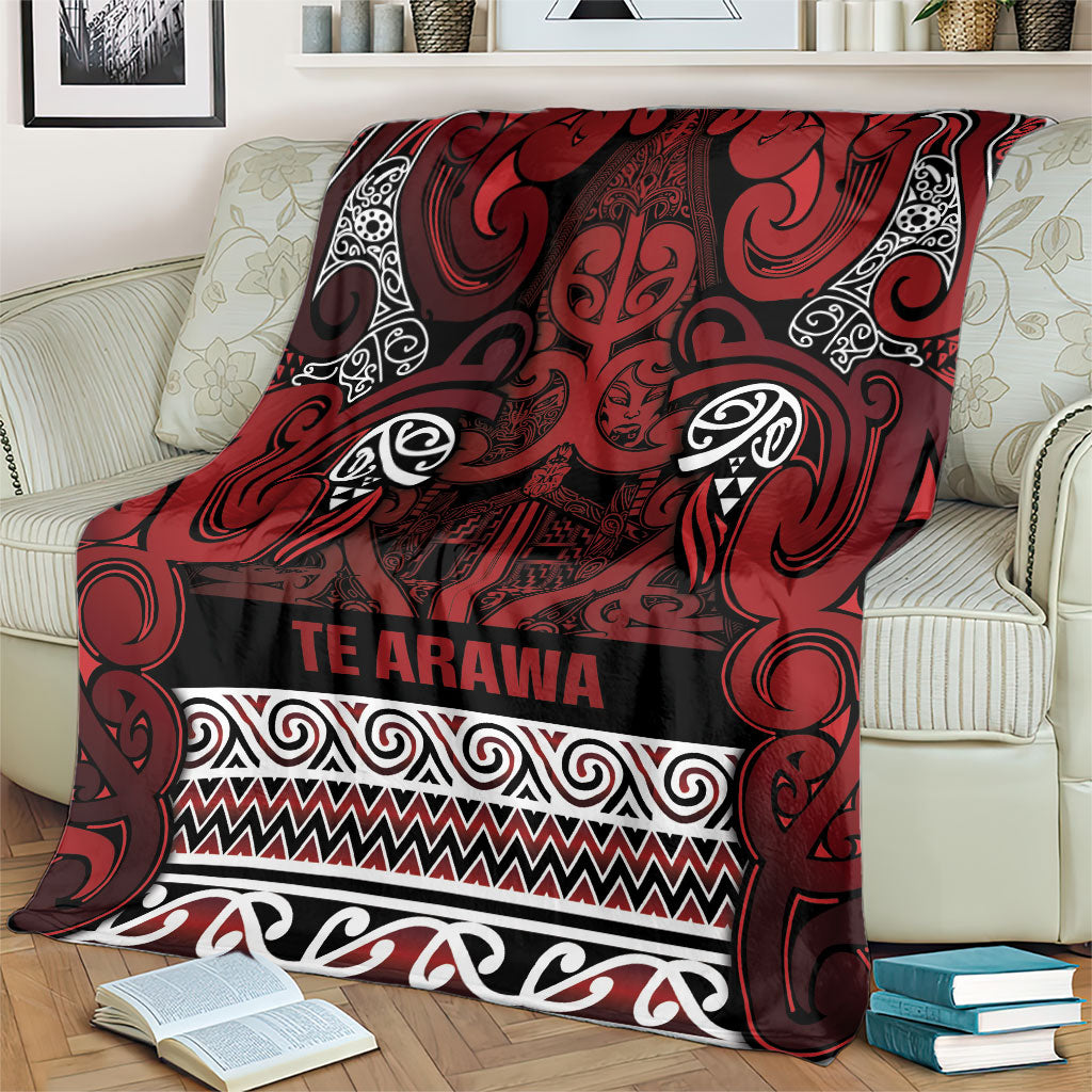 Aotearoa Iwi Te Arawa Blanket Maori Wharenui House Tribal Pattern LT9 - Polynesian Pride