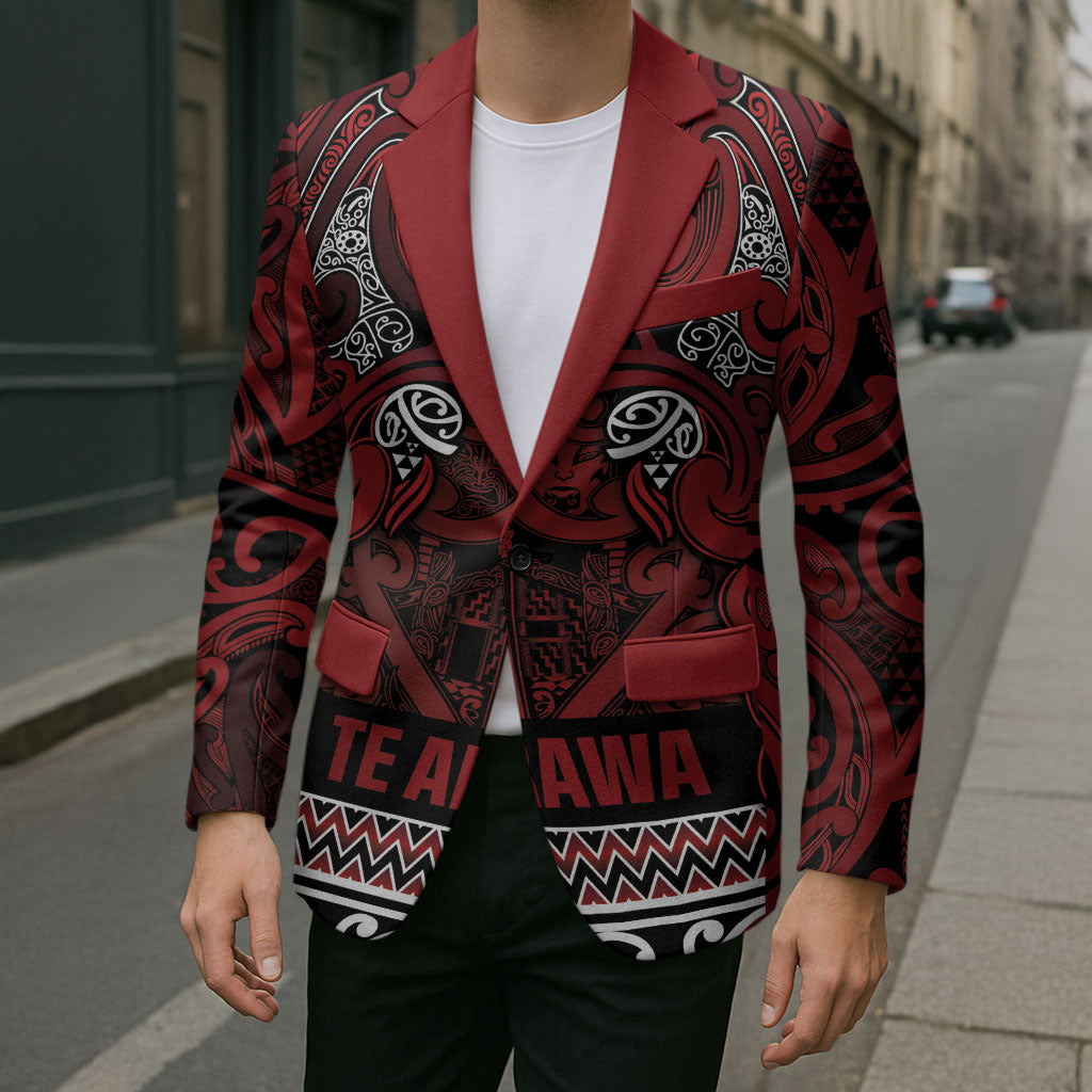 Aotearoa Iwi Te Arawa Blazer Maori Wharenui House Tribal Pattern LT9 - Polynesian Pride