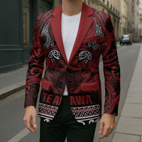 Aotearoa Iwi Te Arawa Blazer Maori Wharenui House Tribal Pattern LT9 - Polynesian Pride