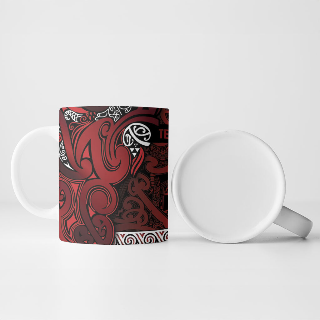 Aotearoa Iwi Te Arawa Ceramic Mug Maori Wharenui House Tribal Pattern LT9 - Polynesian Pride