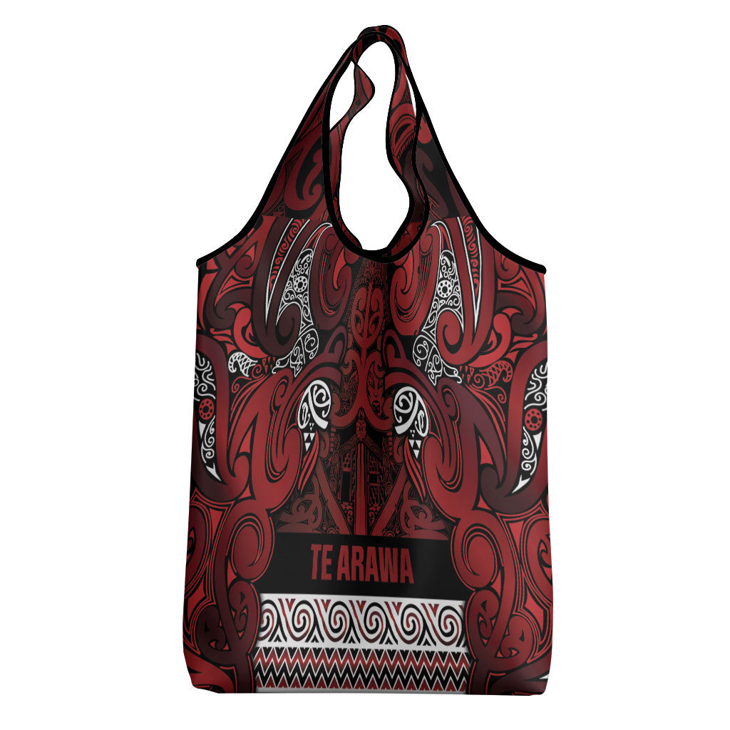 Aotearoa Iwi Te Arawa Grocery Bag Maori Wharenui House Tribal Pattern LT9 - Polynesian Pride