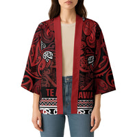 Aotearoa Iwi Te Arawa Kimono Maori Wharenui House Tribal Pattern LT9 - Polynesian Pride