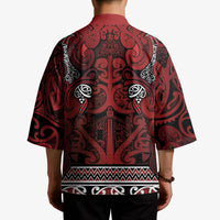 Aotearoa Iwi Te Arawa Kimono Maori Wharenui House Tribal Pattern LT9 - Polynesian Pride