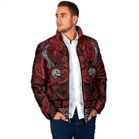 Aotearoa Iwi Te Arawa Padded Jacket Maori Wharenui House Tribal Pattern LT9 - Polynesian Pride