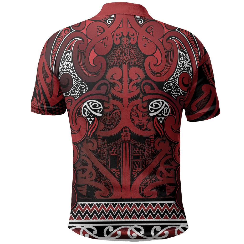 Aotearoa Iwi Te Arawa Polo Shirt Maori Wharenui House Tribal Pattern LT9 - Polynesian Pride