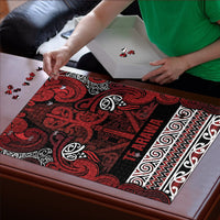 Aotearoa Iwi Te Arawa Puzzle Maori Wharenui House Tribal Pattern LT9 - Polynesian Pride