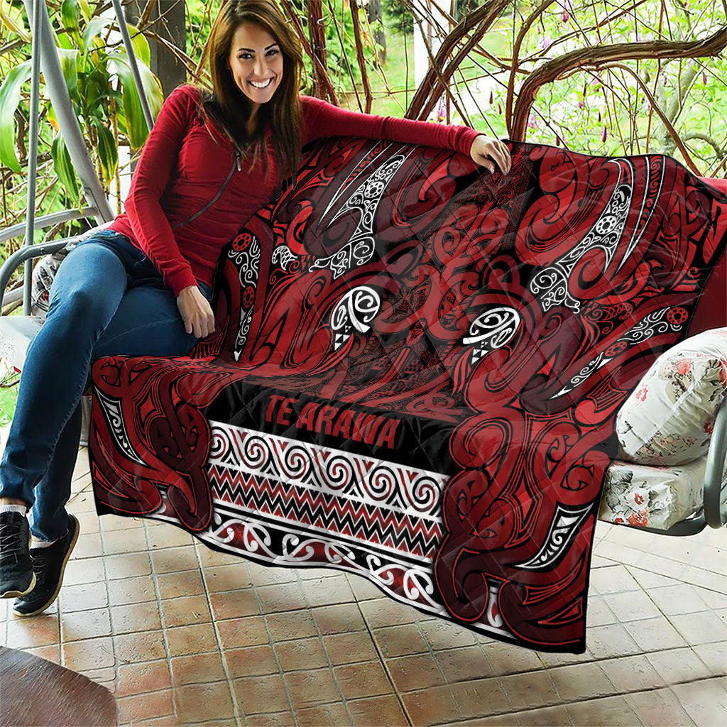 Aotearoa Iwi Te Arawa Quilt Maori Wharenui House Tribal Pattern LT9 - Polynesian Pride