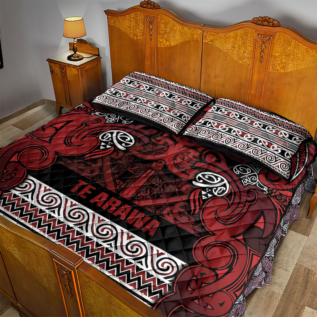 Aotearoa Iwi Te Arawa Quilt Bed Set Maori Wharenui House Tribal Pattern LT9 - Polynesian Pride