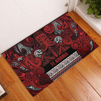 Aotearoa Iwi Te Arawa Rubber Doormat Maori Wharenui House Tribal Pattern LT9 - Polynesian Pride