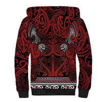 Aotearoa Iwi Te Arawa Sherpa Hoodie Maori Wharenui House Tribal Pattern LT9 - Polynesian Pride